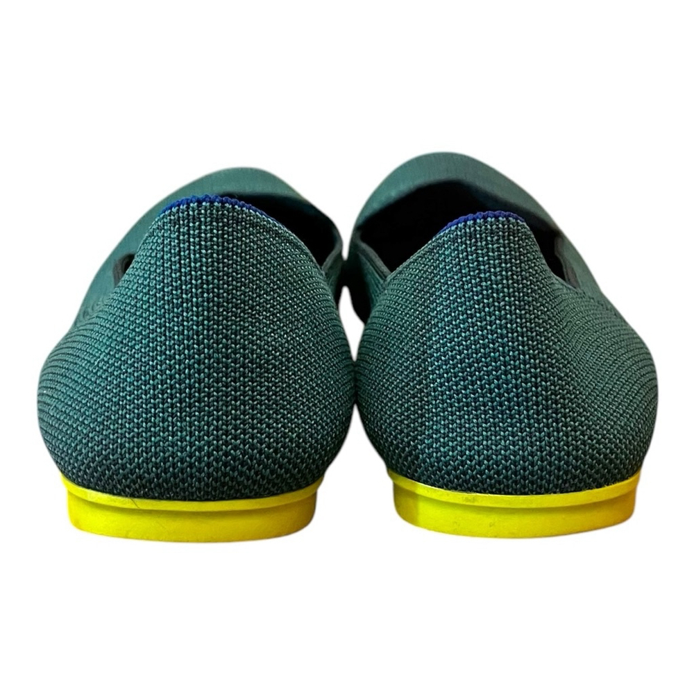 Rothy's Almond Loafer, Size 8, Teal Green/Blue Sage - Picture 6 of 11